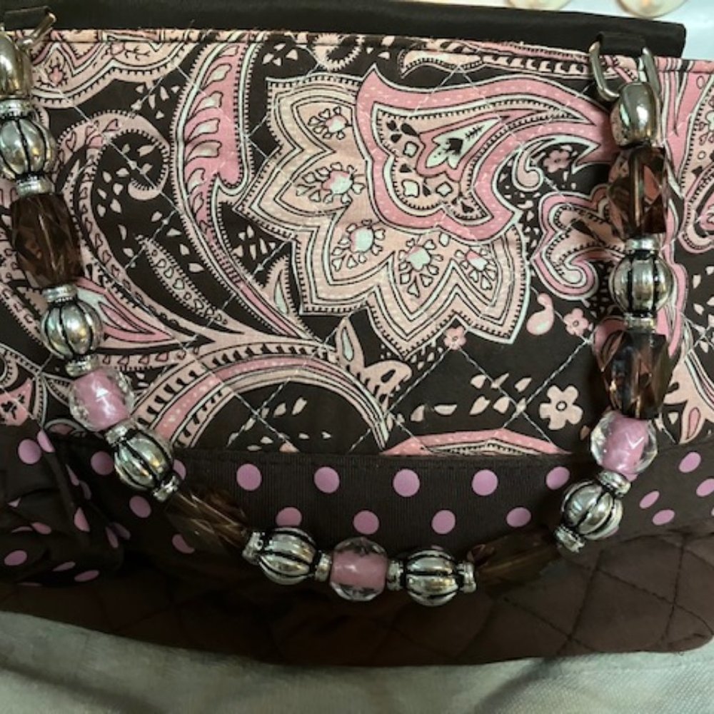 Paisley Beaded Handle Vivary Brand Purse